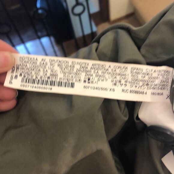 Zara woman army green trench - Picture 7 of 10